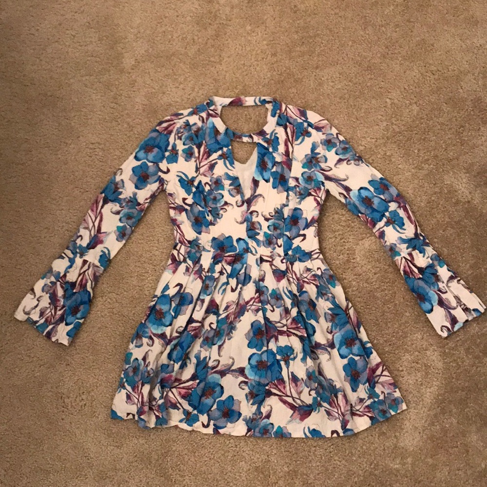 Floral long sleeve dress